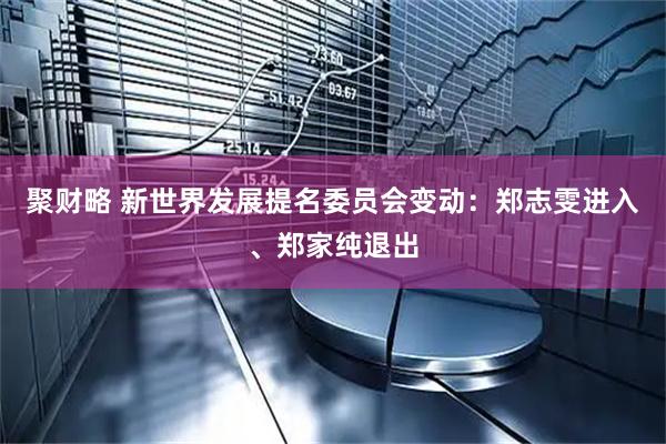 聚财略 新世界发展提名委员会变动：郑志雯进入、郑家纯退出